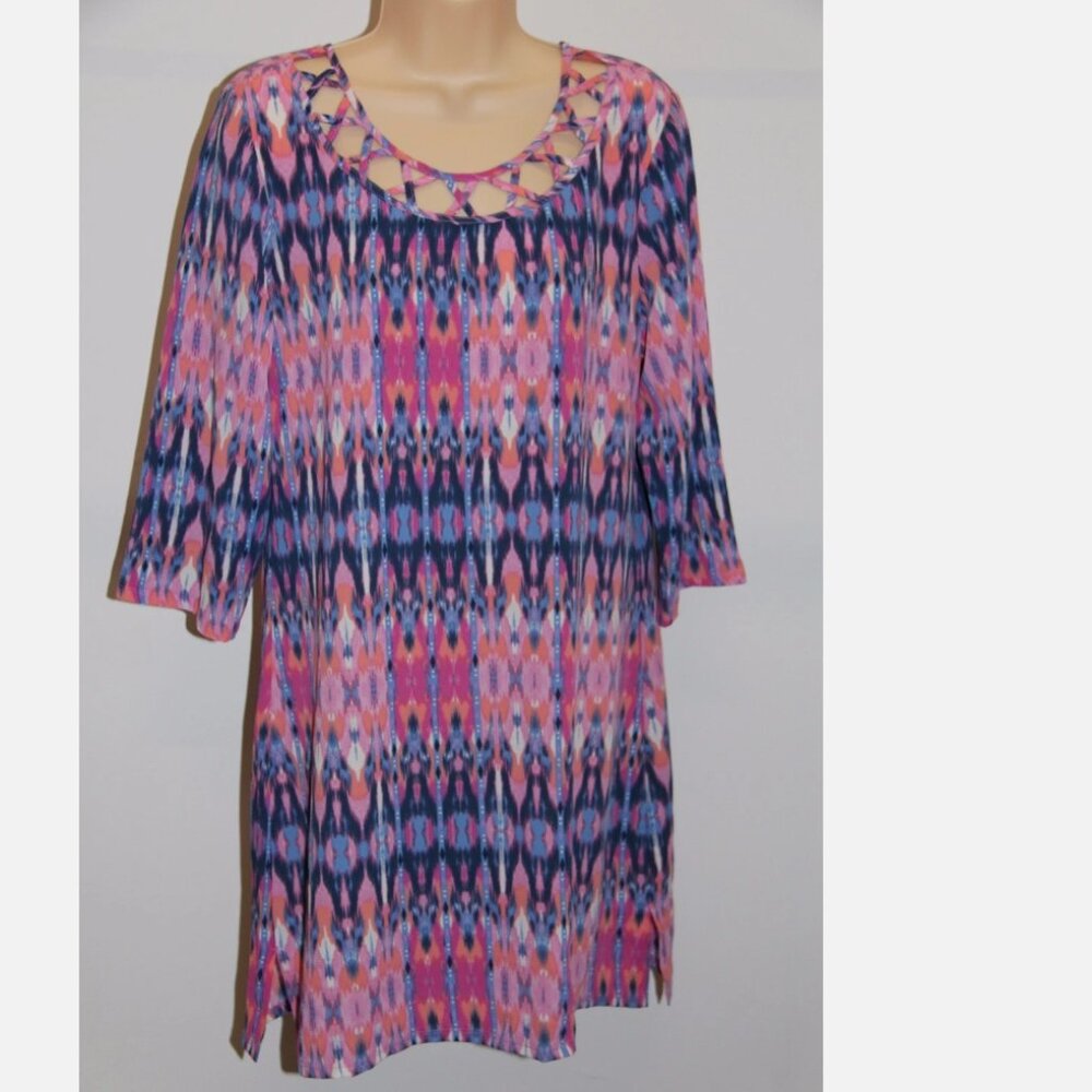 NEW Dotti Swimsuit Bikini Cover Up Dress Size S Multi-Color